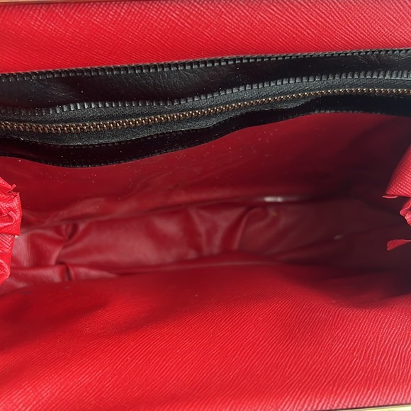 LOW START vintage black leather silver metal strap handbag - Picture 11 of 11